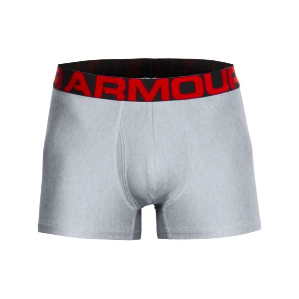 Pánské boxerky Under Armour  Tech 3" 2 Pack grey