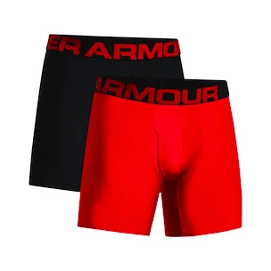 Pánské boxerky Under Armour  Tech 6in 2Pack Red  S