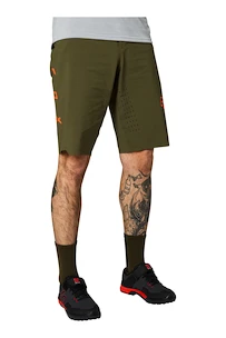 Pánské cyklistické kraťasy Fox  Flexair Short No Liner Olive Green