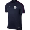 Pánské fotbalové tričko Nike Breathe Squad Manchester City FC tmavě modré