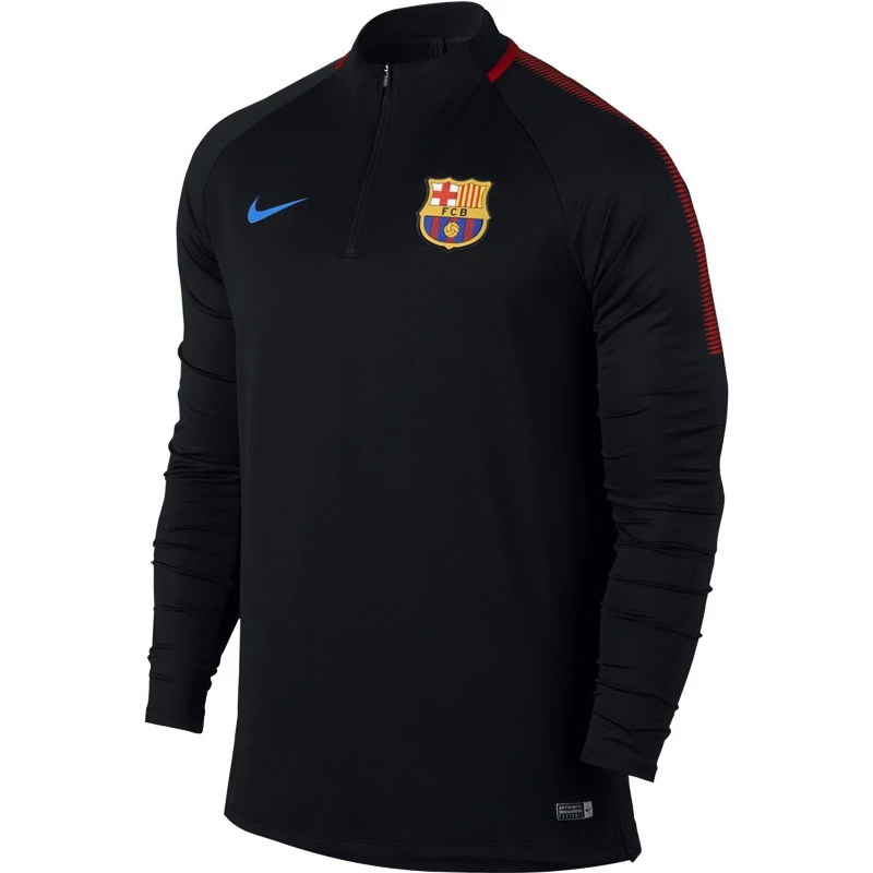 Pánské fotbalové tričko Nike Dry Squad Drill FC Barcelona černé