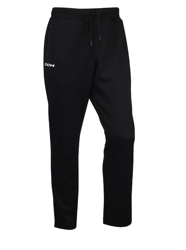 Pánské kalhoty CCM  TAPERED LOCKER ROOM FLEECE PANT Black