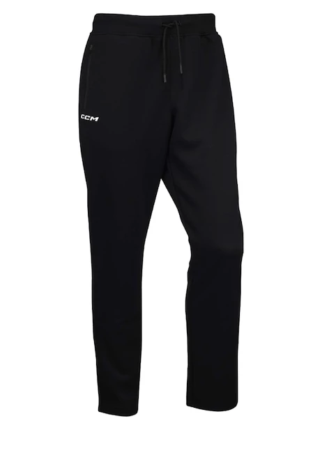 Pánské kalhoty CCM  TAPERED LOCKER ROOM FLEECE PANT Black