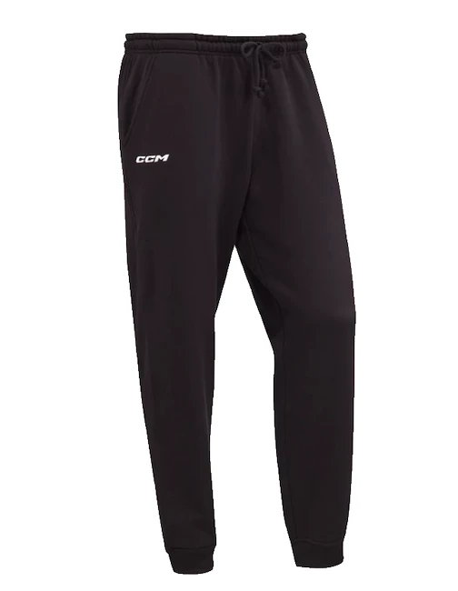 Pánské kalhoty CCM  Team Fleece Cuffed Jogger Black
