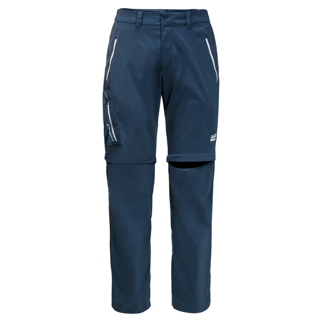 Pánské kalhoty Jack Wolfskin  Overland Zip Away Thunder Blue
