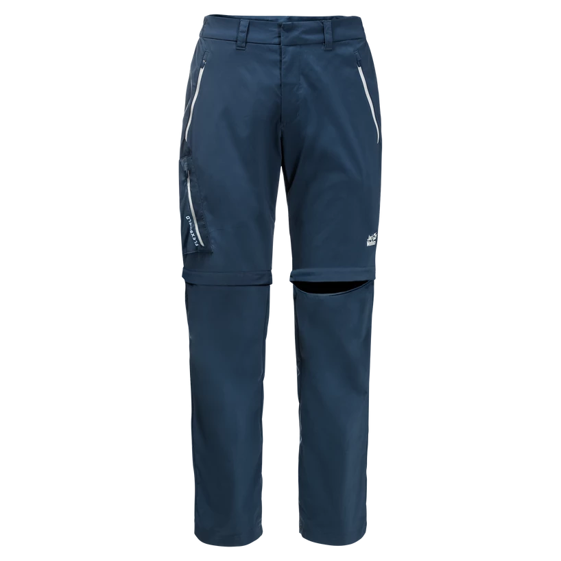 Pánské kalhoty Jack Wolfskin  Overland Zip Away Thunder Blue 52