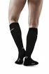 Pánské kompresní podkolenky CEP  RECOVERY Black/Black