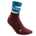Pánské kompresní ponožky CEP  4.0 Petrol/Dark Red