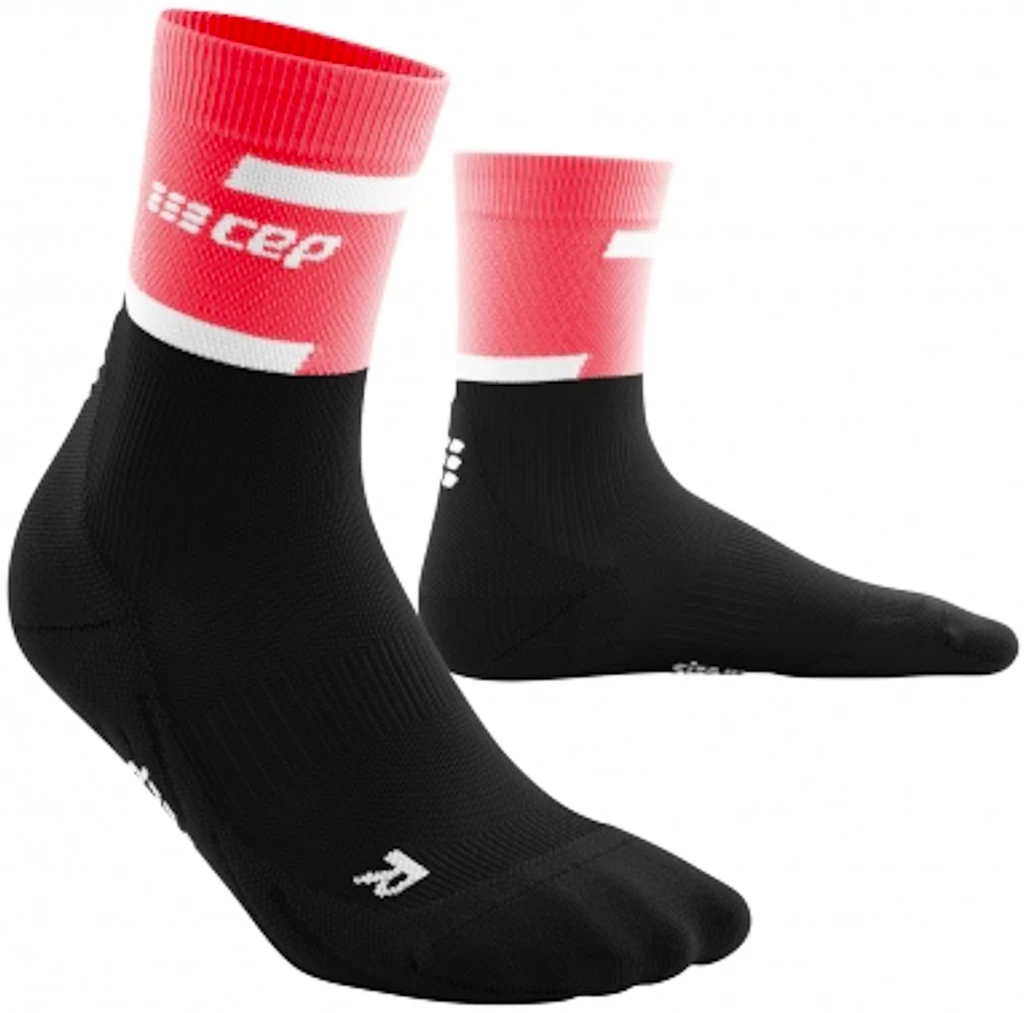 Pánské kompresní ponožky CEP  4.0 Pink/Black