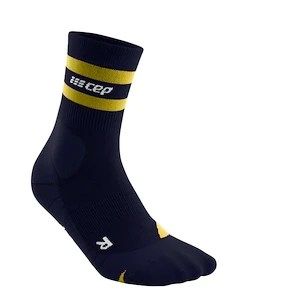 Pánské kompresní ponožky CEP  80s Hiking Mid Cut Peacot/Gold