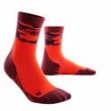 Pánské kompresní ponožky CEP Camocloud Mid Cut Lava/Peacot