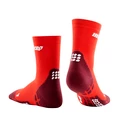 Pánské kompresní ponožky CEP  Ultralight Lava/Dark Red