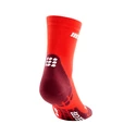 Pánské kompresní ponožky CEP  Ultralight Lava/Dark Red
