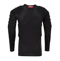 Pánské kompresní tričko CCM  Padded Goalie LS Black Senior