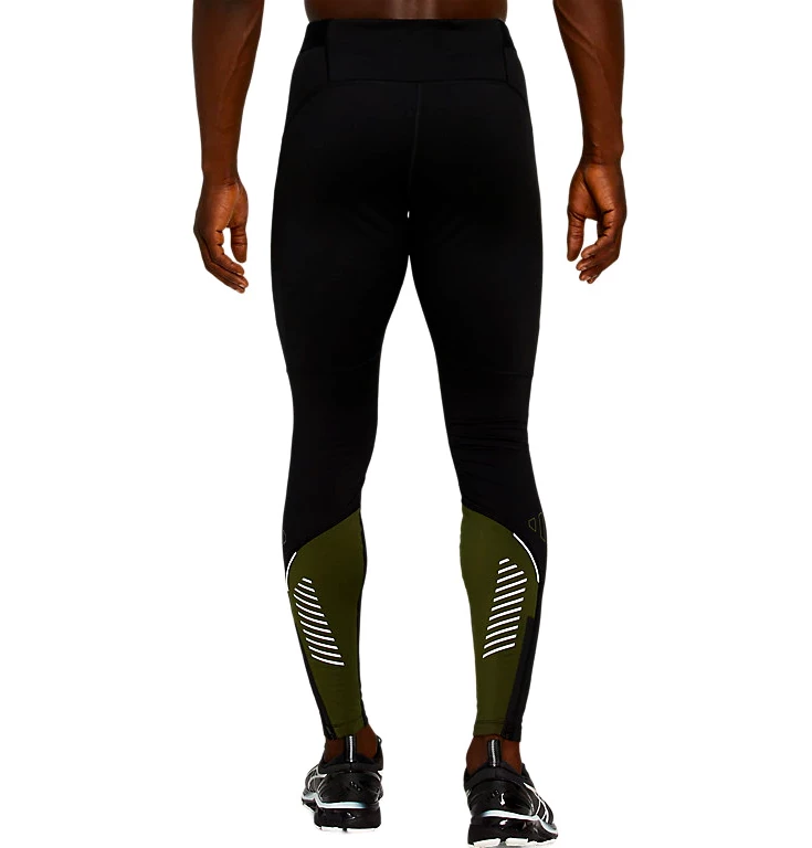 Pánské legíny Asics  Lite Show Winter Tight Black/Green S