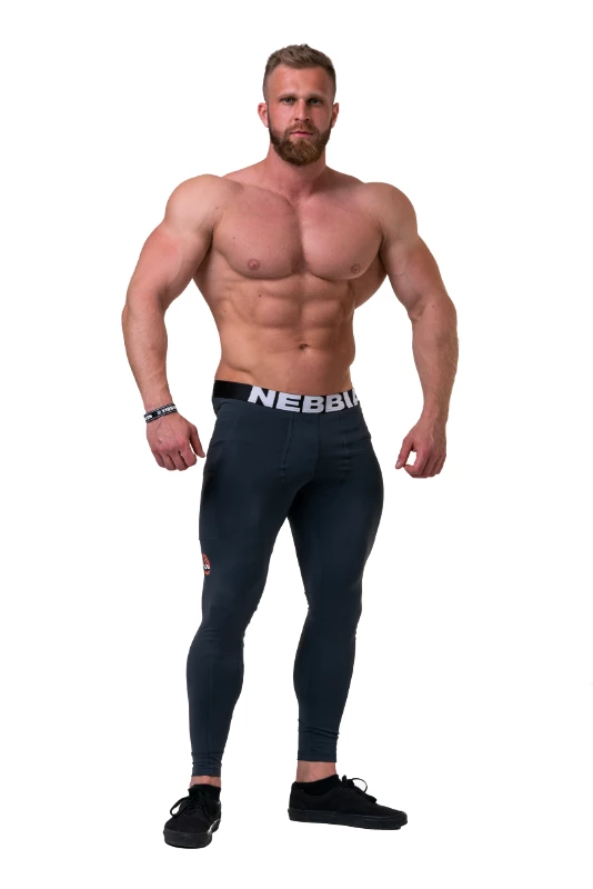 Pánské legíny Nebbia 1965 Legend of Today leggings 189 dark grey