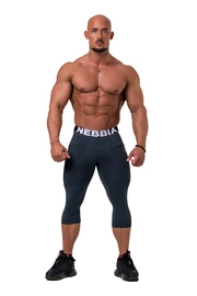 Pánské legíny Nebbia 1965 Legend of Today leggings calf lenght 188 dark grey