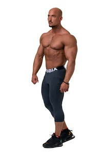 Pánské legíny Nebbia 1965 Legend of Today leggings calf lenght 188 dark grey M