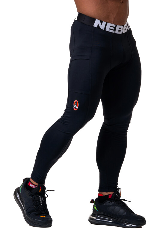 Pánské legíny Nebbia  Legend of Today leggings 189 black XL - thumb (2)