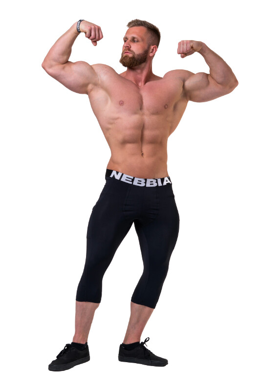 Product detail of Pánské legíny Nebbia  Legend of Today leggings calf lenght 188 black XL