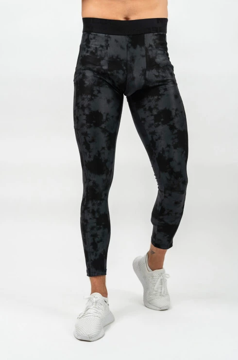 Pánské legíny Nebbia Performance+ Camouflage Sports Leggings FUNCTION black