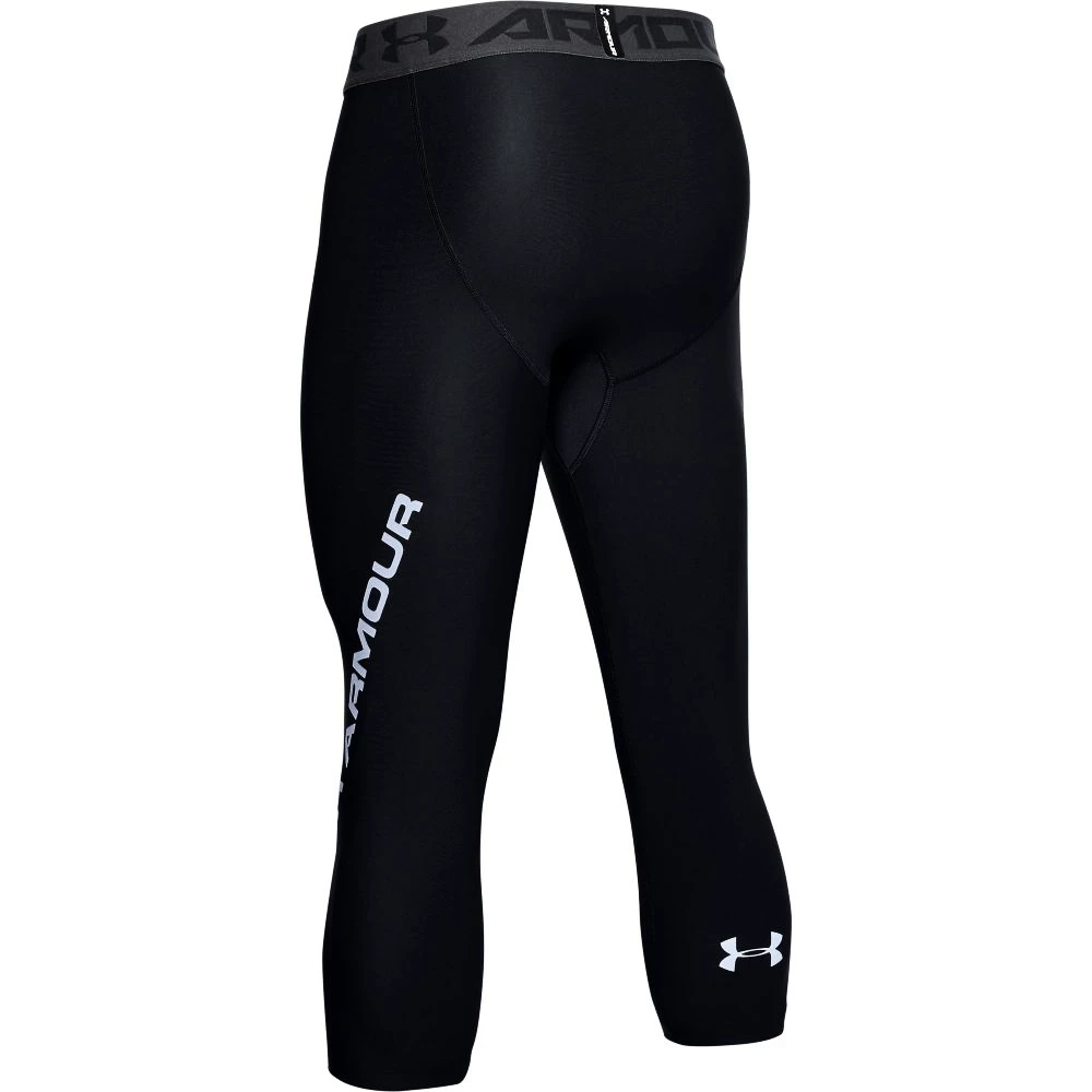 Pánské Legíny Under Armour HG ARMOUR GRAPHIC 3/4 LEGGINGS černé