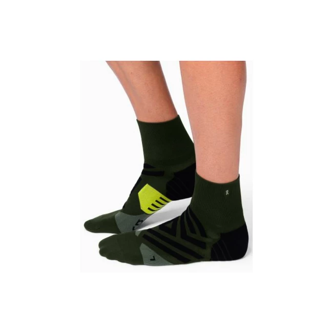 Pánské ponožky On Running Mid Sock Jungle/Lime