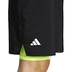 Pánské šortky adidas  Club 2In1 Short Black/Lucid Lemon