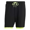 Pánské šortky adidas  Club 2In1 Short Black/Lucid Lemon