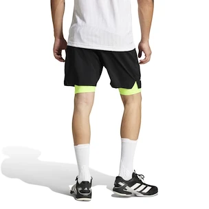 Pánské šortky adidas  Club 2In1 Short Black/Lucid Lemon