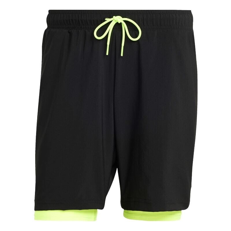 Product detail of Pánské šortky adidas  Club 2In1 Short Black/Lucid Lemon S