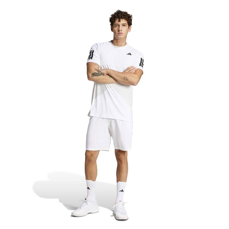 Pánské šortky adidas  Club 3 Stripes Short White XXL - thumb (5)