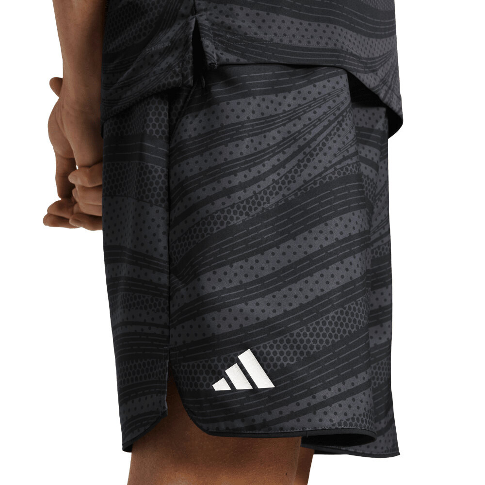 Pánské šortky adidas  Club Graphic Short Carbon/Black   M - thumb (2)