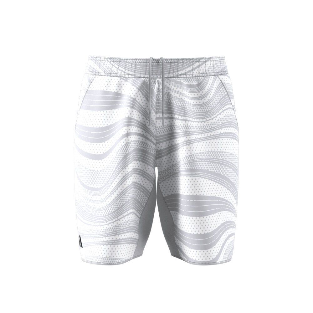 Pánské šortky adidas  Club Graphic Short White/Grey  L - thumb (5)