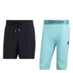 Pánské šortky adidas  Paris 2 in 1 Short Carbon