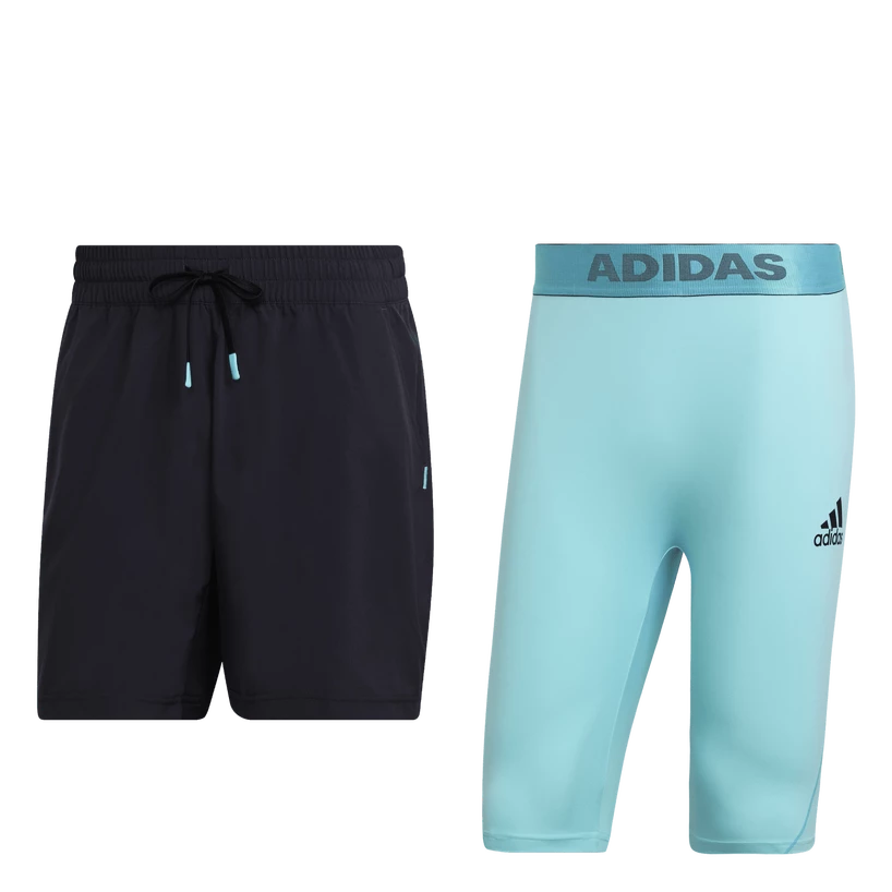 Pánské šortky adidas  Paris 2 in 1 Short Carbon XXL