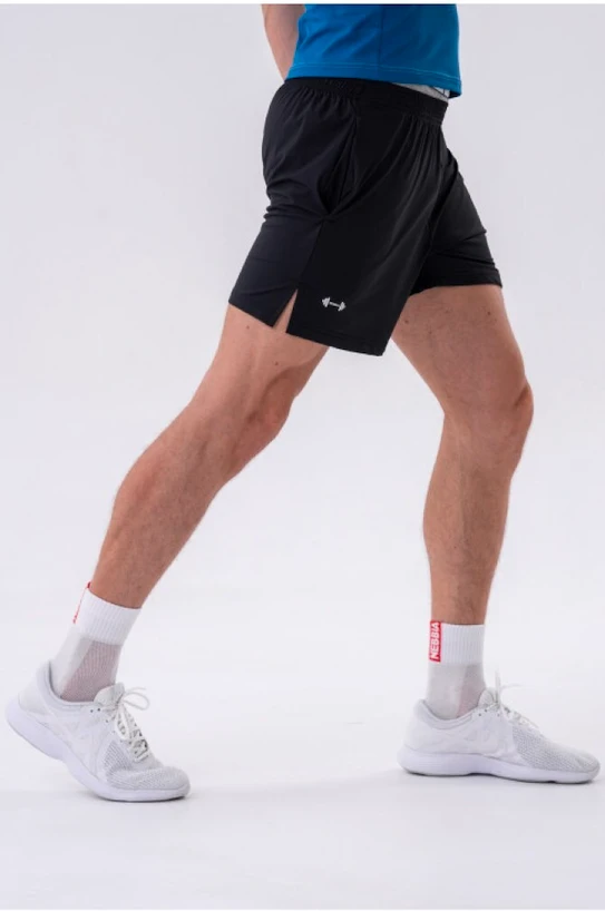 Pánské šortky Nebbia  Functional Quick-Drying Shorts  “Airy” 317 black