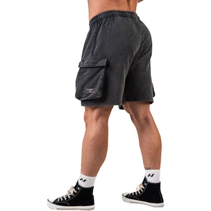Pánské šortky Nebbia NEBBIA x OLYMPIA Washed Loose Fit Cargo Shorts LEGACY 787 black