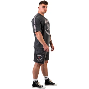 Pánské šortky Nebbia NEBBIA x OLYMPIA Washed Loose Fit Cargo Shorts LEGACY 787 black