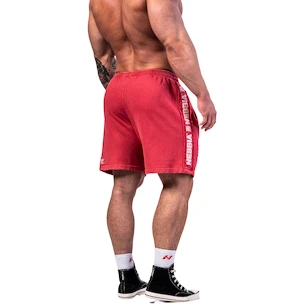 Pánské šortky Nebbia NEBBIA x OLYMPIA Washed Sweat Shorts LEGEND 786 red