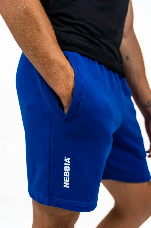 Pánské šortky Nebbia Performance+ Athletic Sweatshorts MAXIMUM 336blue