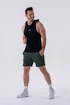 Pánské šortky Nebbia  Relaxed-fit Shorts with Side Pockets 319 dark green