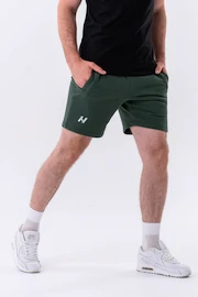Pánské šortky Nebbia Relaxed-fit Shorts with Side Pockets 319 dark green