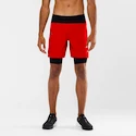 Pánské šortky Salomon EXO Motion Twinskin cervene