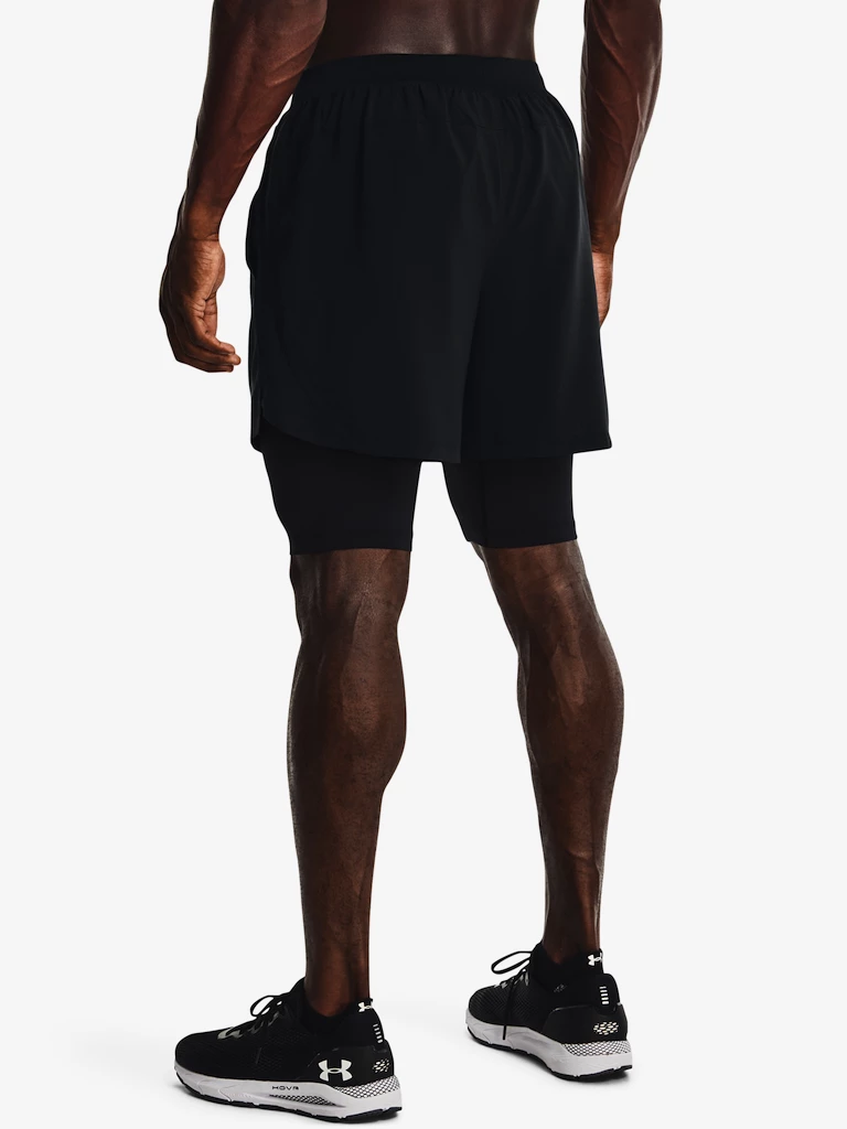 Pánské šortky Under Armour  LAUNCH 5'' 2-IN-1 SHORT-BLK