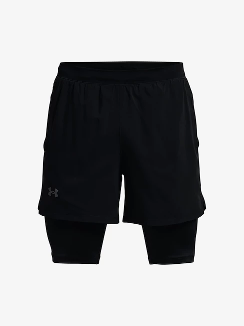 Pánské šortky Under Armour  LAUNCH 5'' 2-IN-1 SHORT-BLK