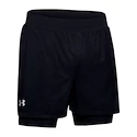 Pánské Šortky Under Armour Qualifier SpeedPocket 2-in-1 Short černé