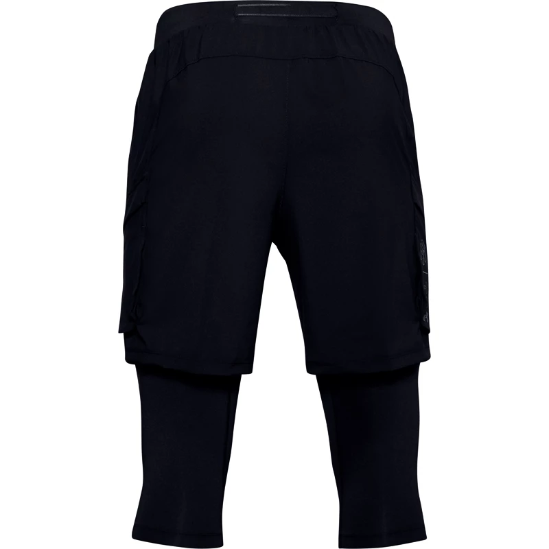 Pánské šortky Under Armour  Run Anywhere 2N1 Long STS black S