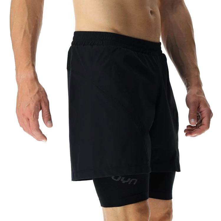 Pánské šortky UYN  RUNNING EXCELERATION OW PERFORMANCE 2IN1 SHORT Black
