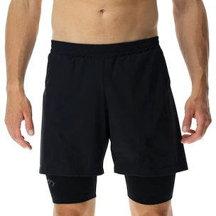 Pánské šortky UYN  RUNNING EXCELERATION OW PERFORMANCE 2IN1 SHORT Black XL